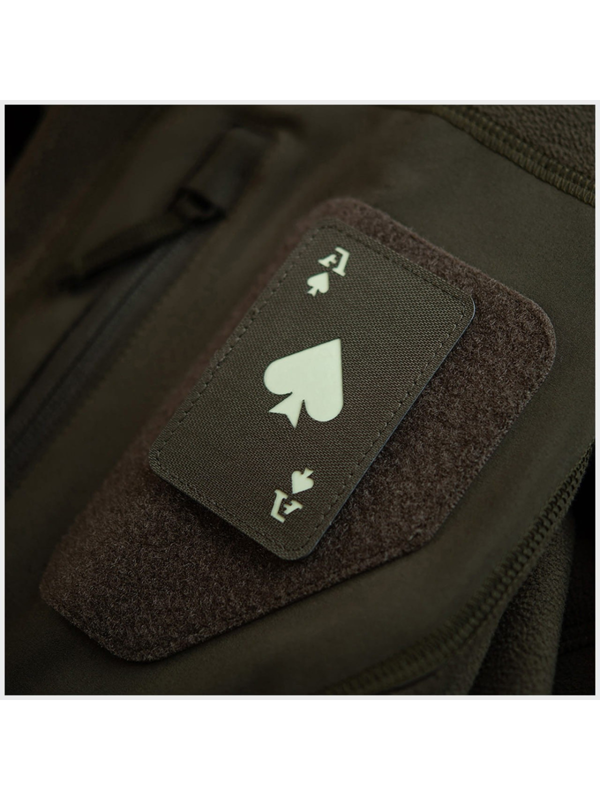 M-TAC NASZYWKA ACE OF SPADES Laser Cut OLIWKOWA FLUORESCENCYJNA