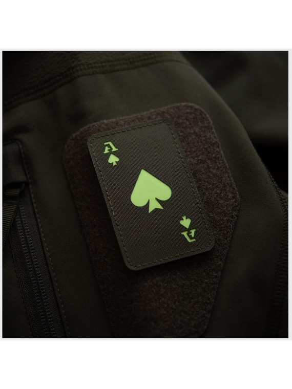 M-TAC NASZYWKA ACE OF SPADES Laser Cut OLIWKOWA FLUORESCENCYJNA