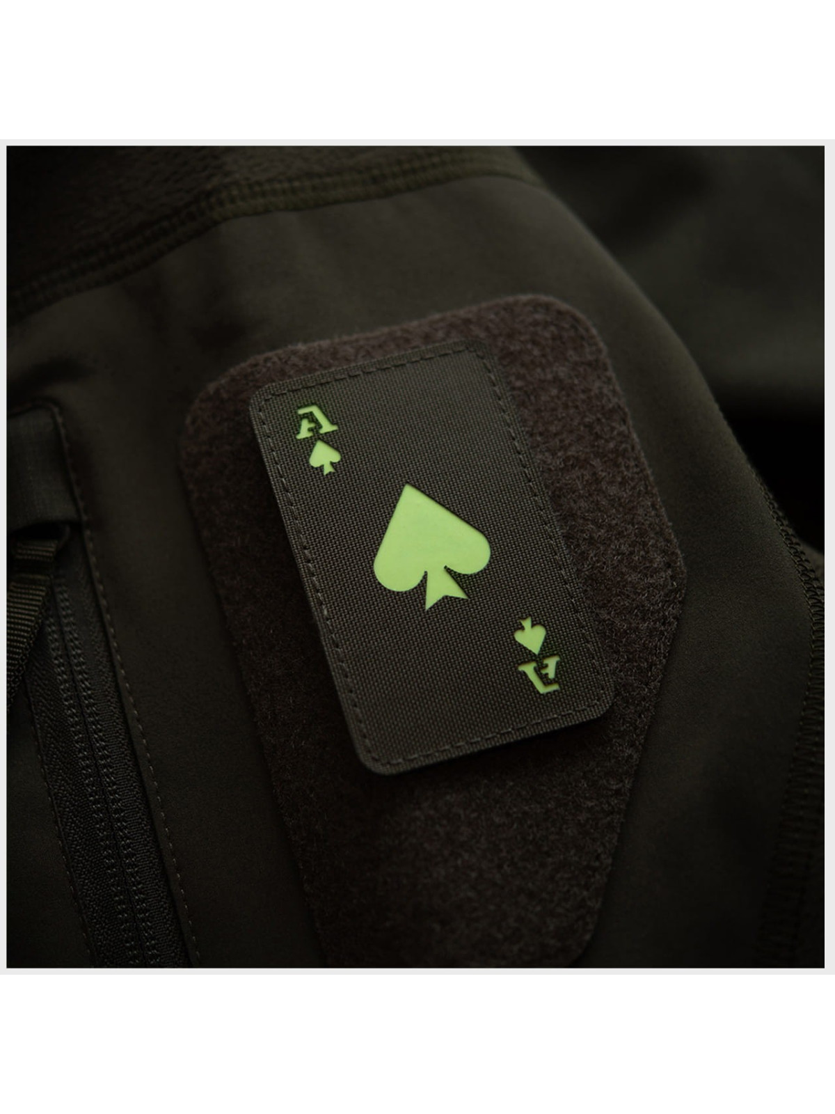 M-TAC NASZYWKA ACE OF SPADES Laser Cut OLIWKOWA FLUORESCENCYJNA