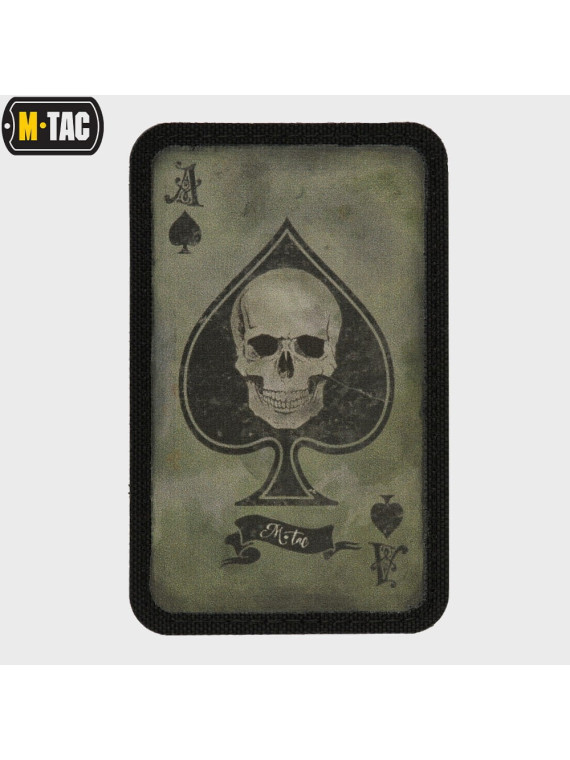 M-TAC NASZYWKA ACE OF SPADES OLIWKOWO-CZARNA
