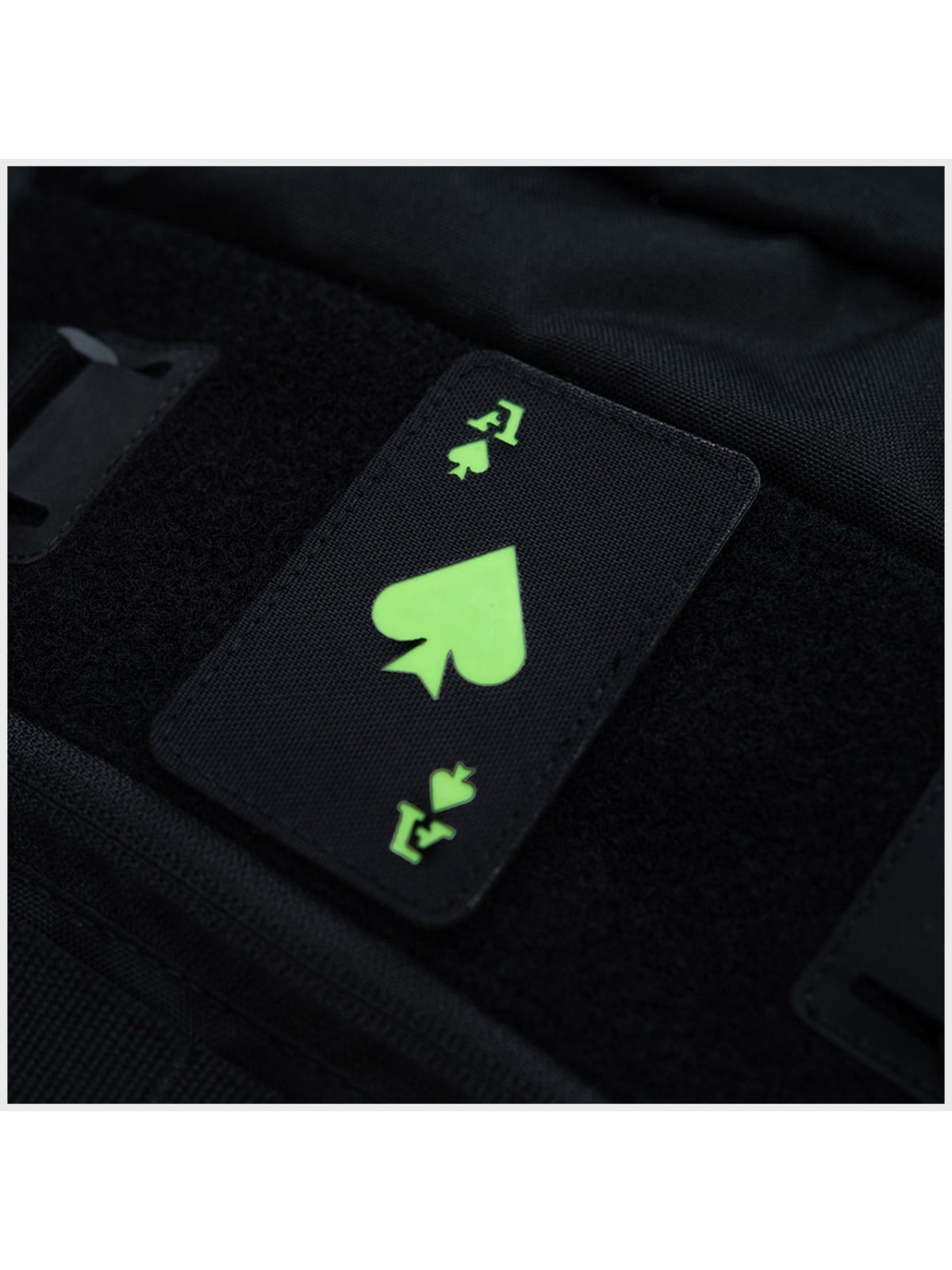 M-TAC NASZYWKA ACE OF SPADES Laser Cut CZARNO-FLUORESCENCYJNA