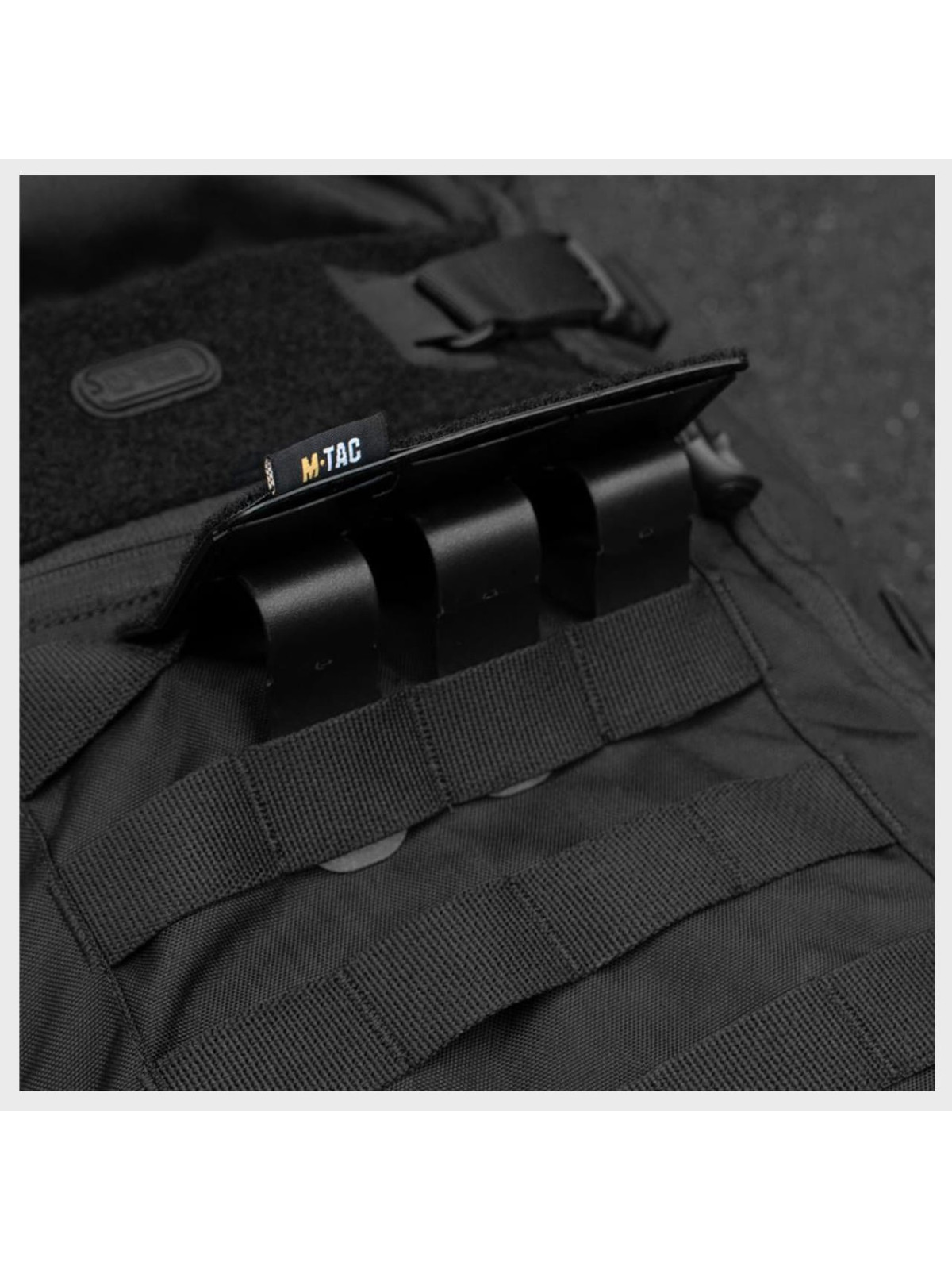 M-TAC PANEL NA NASZYWKI NA MOLLE 120 X 85MM CZARNY