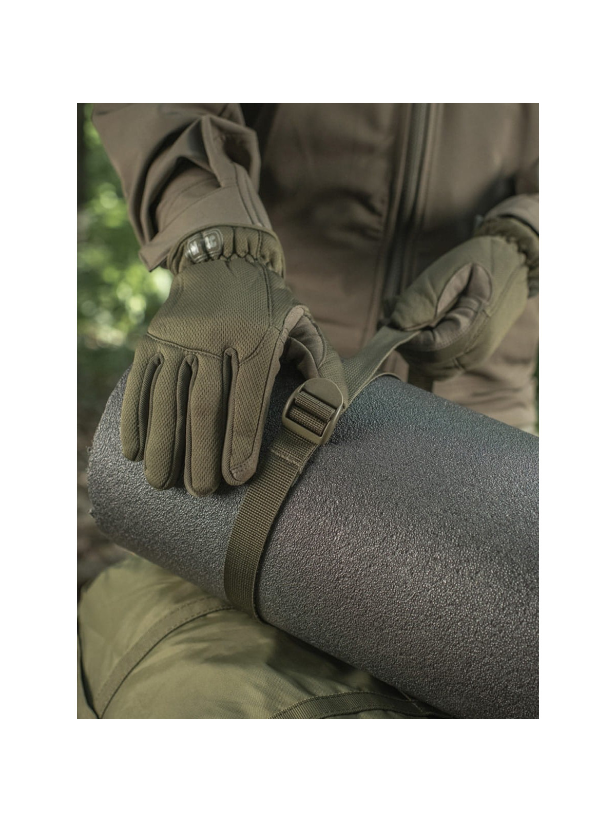 M-TAC TROK Z KLAMRĄ ZACISKOWĄ 25 mm/100 CM OLIWKOWY