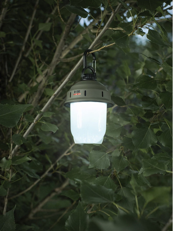 M-TAC LAMPA WISZĄCA TURYSTYCZNA AKUMULATOROWA OLIWKOWA