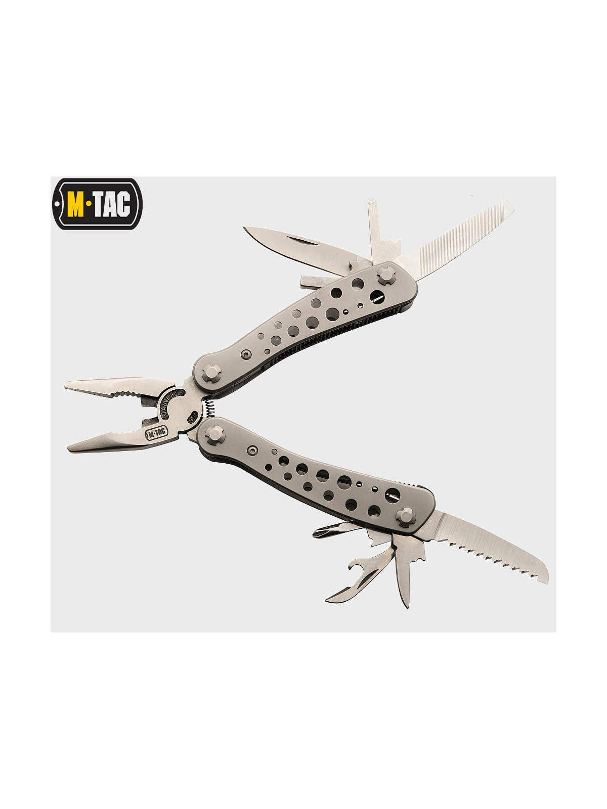 M-TAC NARZĘDZIE WIELOFUNKCYJNE MULTITOOL BITY ETUI SZARY