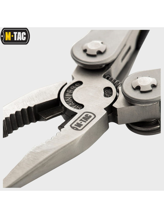 M-TAC NARZĘDZIE WIELOFUNKCYJNE MULTITOOL BITY ETUI SZARY