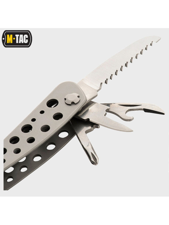 M-TAC NARZĘDZIE WIELOFUNKCYJNE MULTITOOL BITY ETUI SZARY