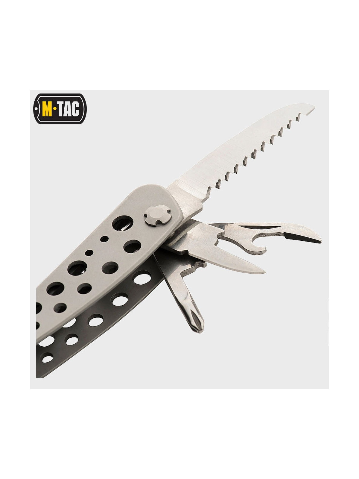 M-TAC NARZĘDZIE WIELOFUNKCYJNE MULTITOOL BITY ETUI SZARY