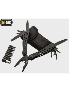 M-TAC NARZĘDZIE WIELOFUNKCYJNE MULTITOOL BITY ETUI CZARNE