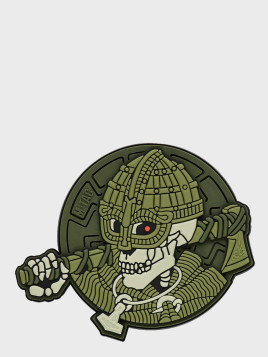 M-TAC NASZYWKA NA RZEP UNDEAD VIKING 3D PVC OLIWKOWY