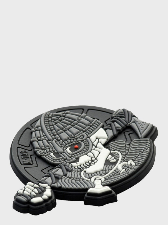 M-TAC NASZYWKA NA RZEP UNDEAD VIKING 3D PVC SZARA