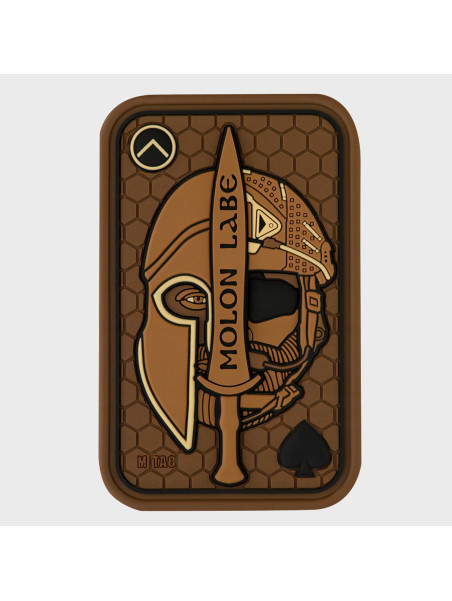 M-TAC NASZYWKA 3D MOLON LABE ACE SPARTAN PVC COYOTE