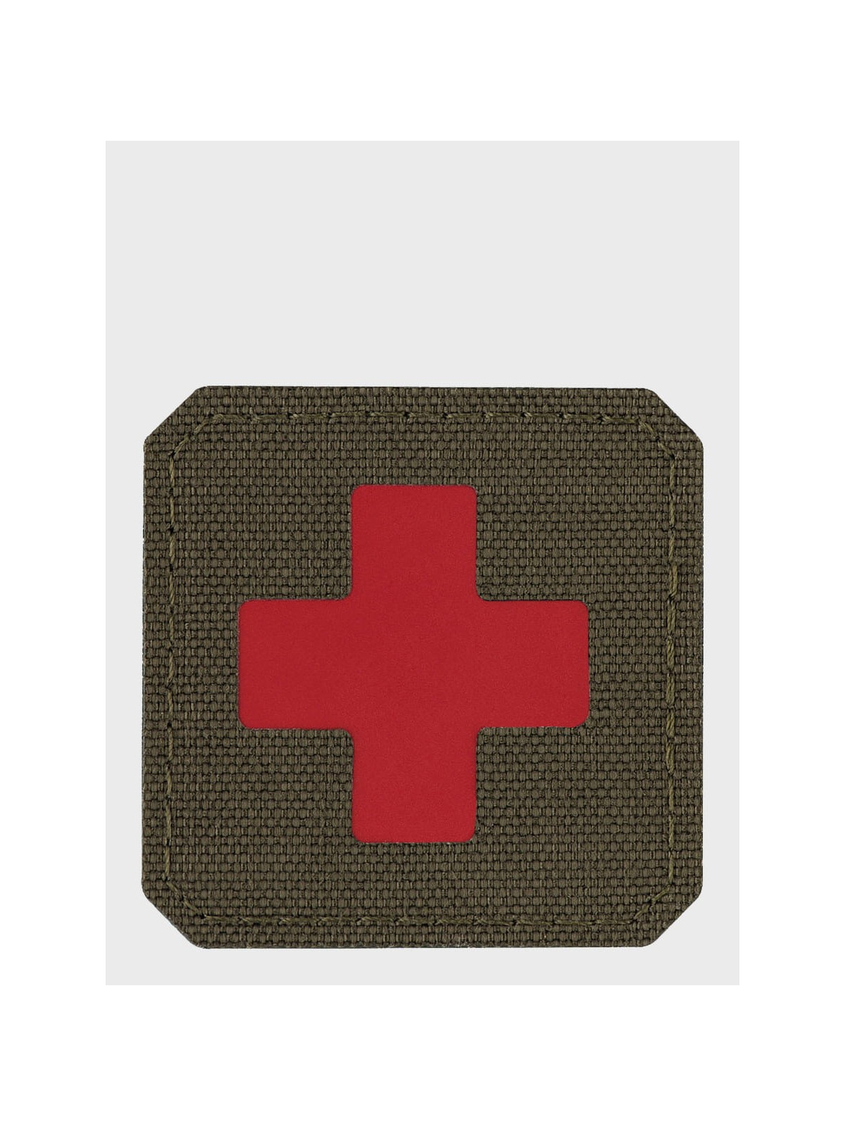 M-TAC Naszywka Medic Cross Laser Cut Oliwkowo-czerwona