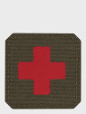 M-TAC Naszywka Medic Cross Laser Cut Oliwkowo-czerwona