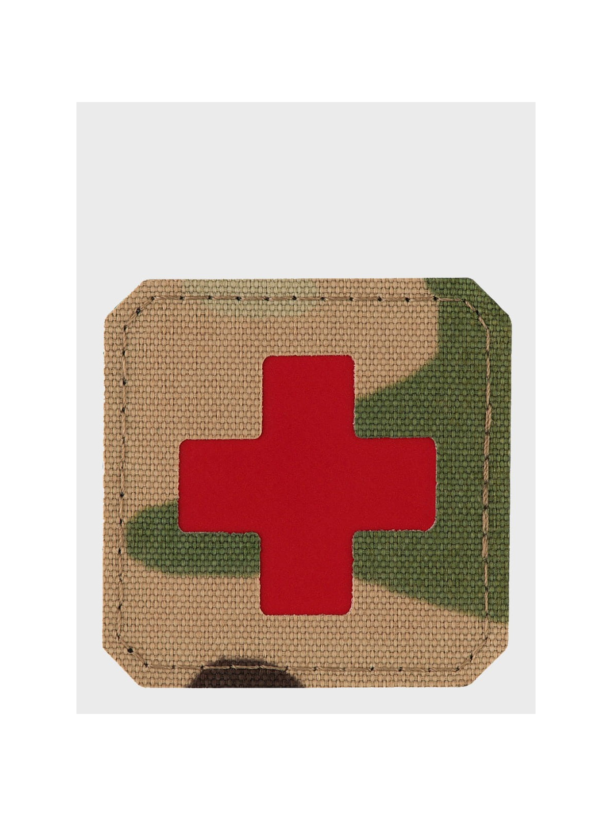 M-TAC Naszywka Medic Cross Laser Cut Multicam-czerwony