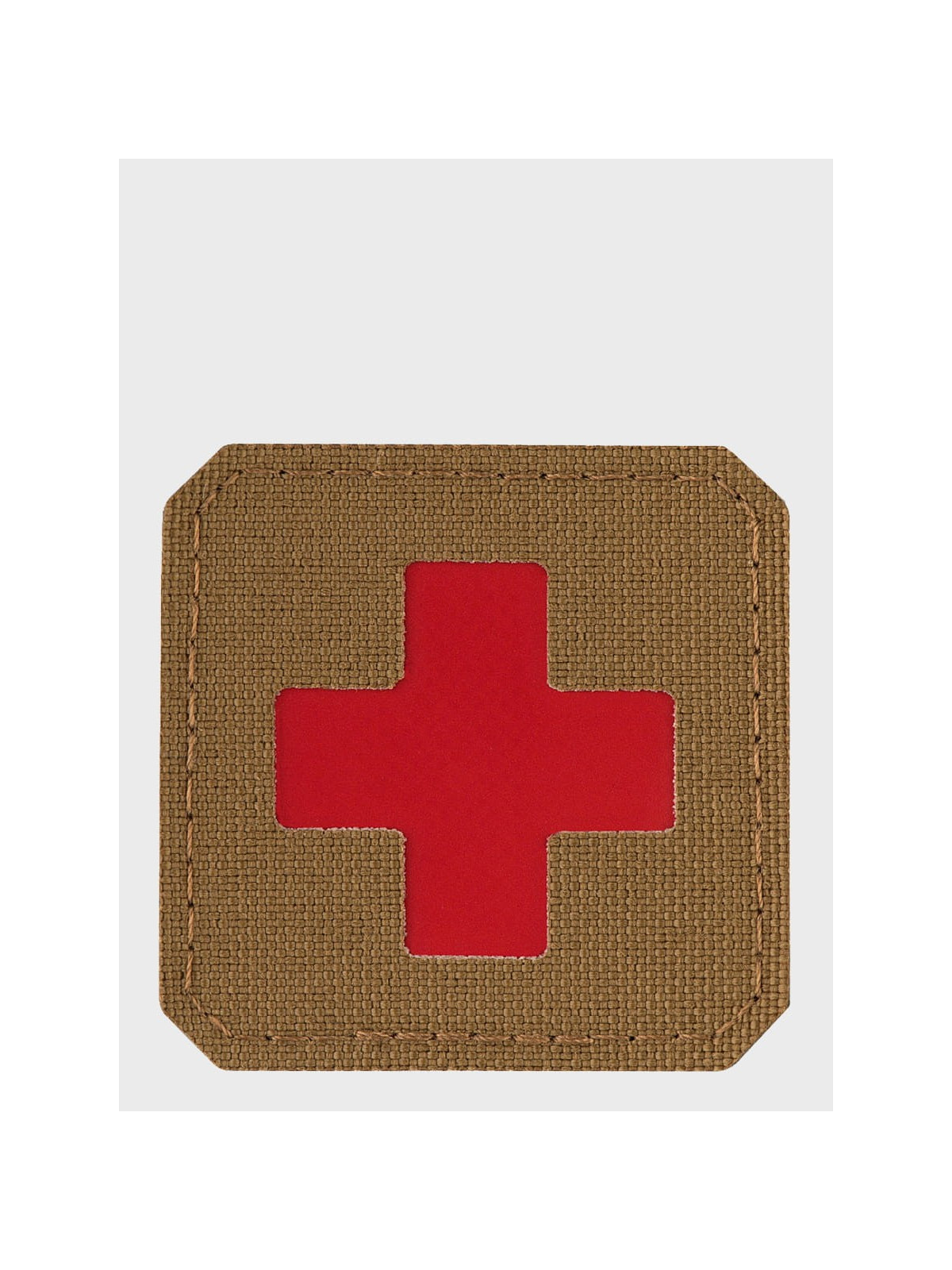 M-TAC Naszywka Medic Cross Laser Cut Coyote-czerwony