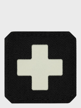 M-TAC Naszywka Medic Cross Laser Cut Czarna Fluorescencyjna