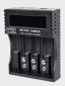 REDOX Ładowarka CLARA Uniwersalna do Akumulatorów AAA AA x4 6F22 Li-Ion Ni-MH Ni-Cd USB Wyświetlacz LCD