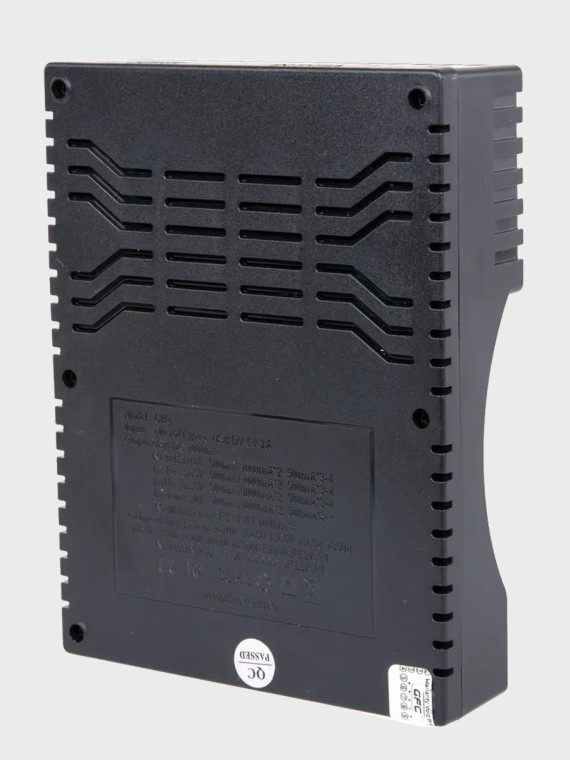 REDOX Ładowarka CLARA Uniwersalna do Akumulatorów AAA AA x4 6F22 Li-Ion Ni-MH Ni-Cd USB Wyświetlacz LCD