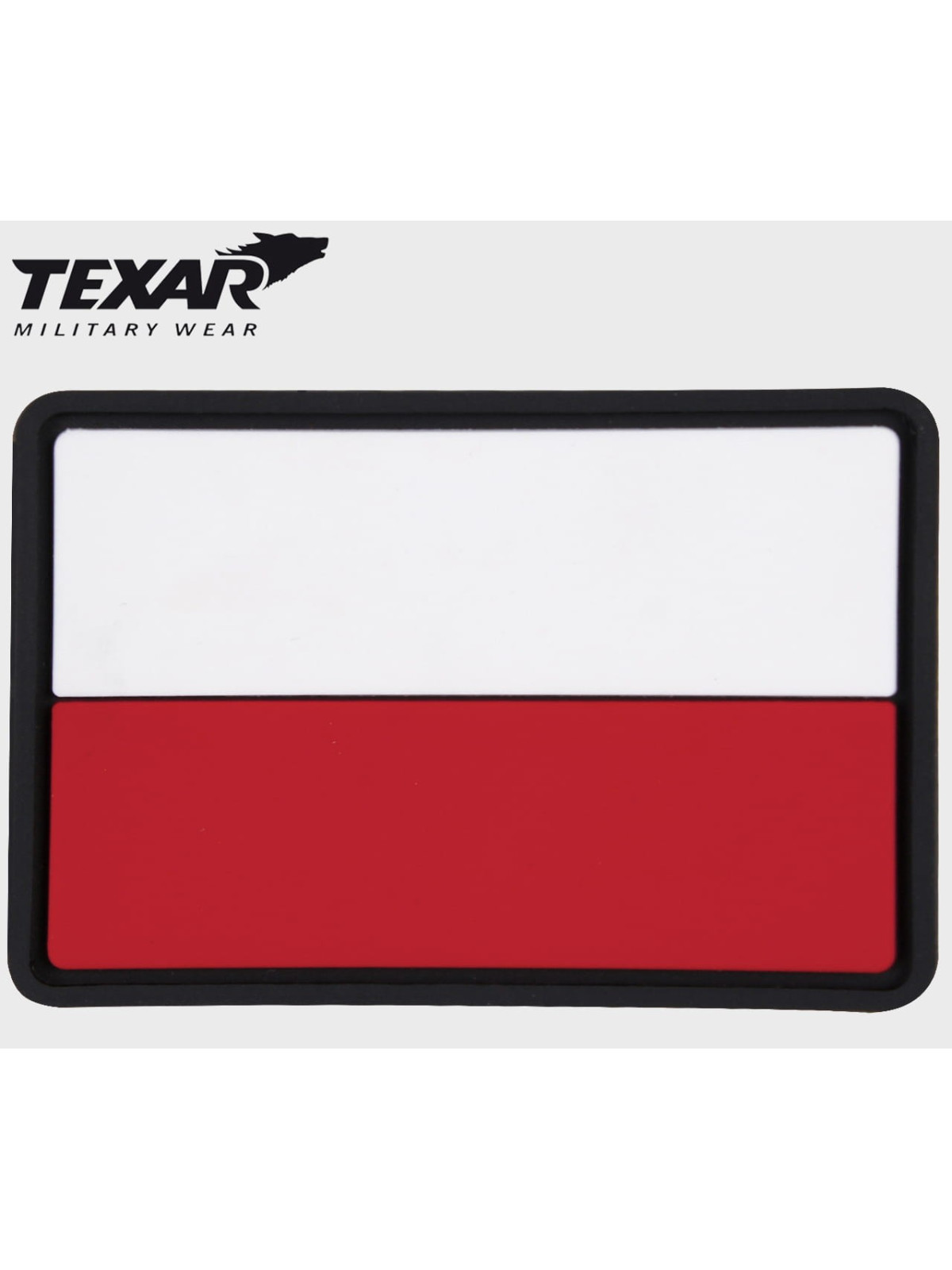 TEXAR NASZYWKA EMBLEMAT FLAGA POLSKA 5,8X3,9 CM