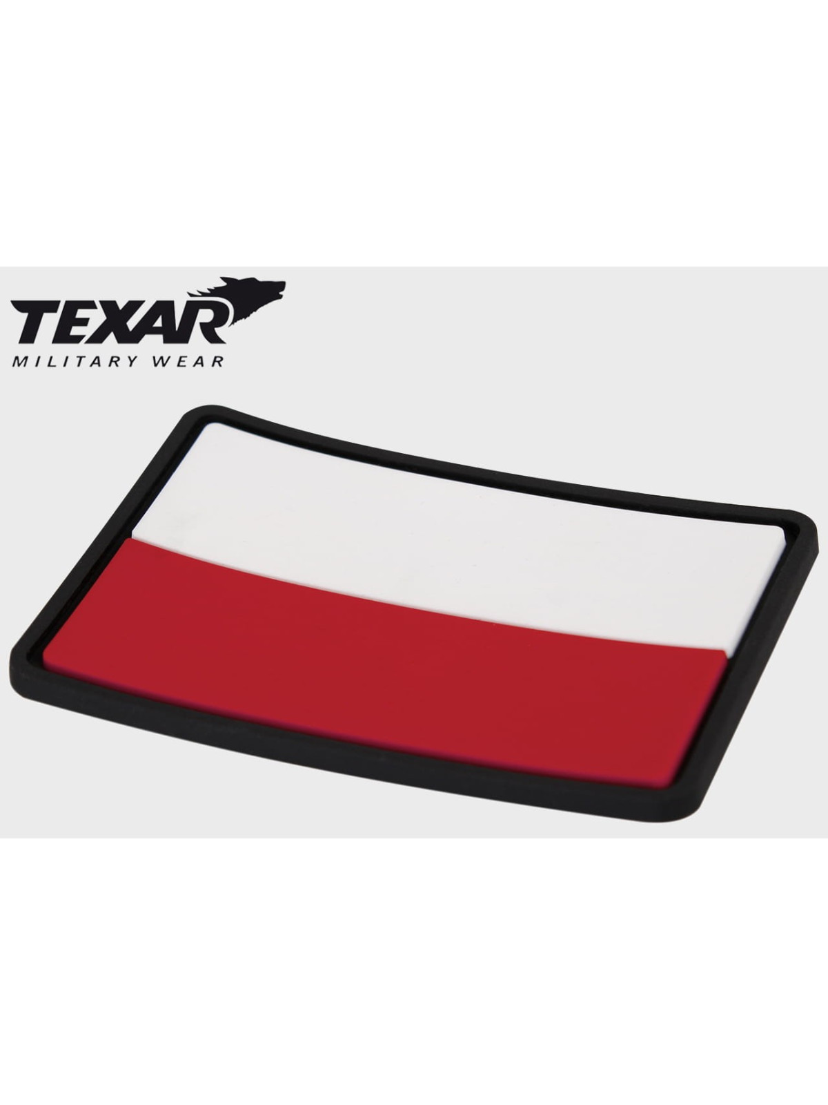 TEXAR NASZYWKA EMBLEMAT FLAGA POLSKA 5,8X3,9 CM