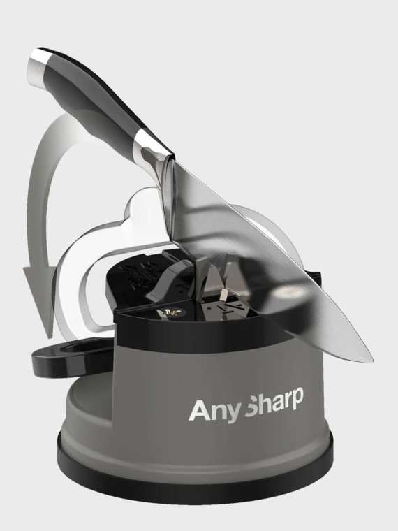 AnySharp Ostrzałka Do Noży Classic Z przyssawką Szara