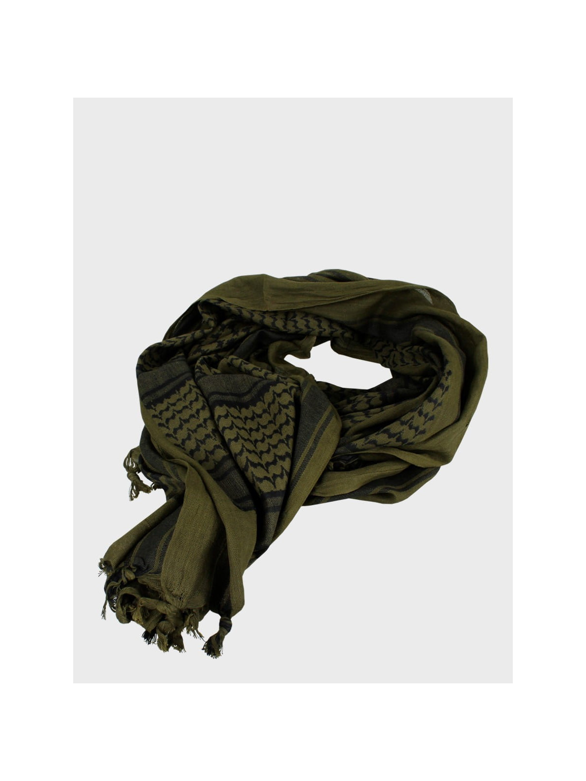 TEXAR CHUSTA ARAFATKA KEFIJA PLO 110x110 cm OLIWKOWO-CZARNA