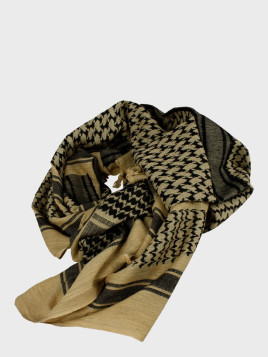 TEXAR CHUSTA ARAFATKA KEFIJA PLO 110x110 cm KHAKI-CZARNA