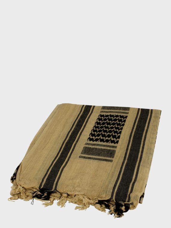 TEXAR CHUSTA ARAFATKA KEFIJA PLO 110x110 cm KHAKI-CZARNA