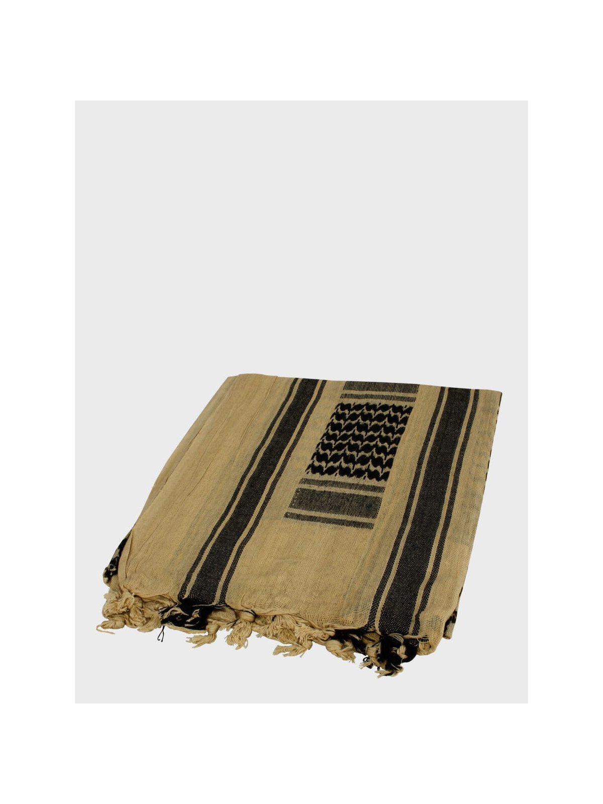 TEXAR CHUSTA ARAFATKA KEFIJA PLO 110x110 cm KHAKI-CZARNA