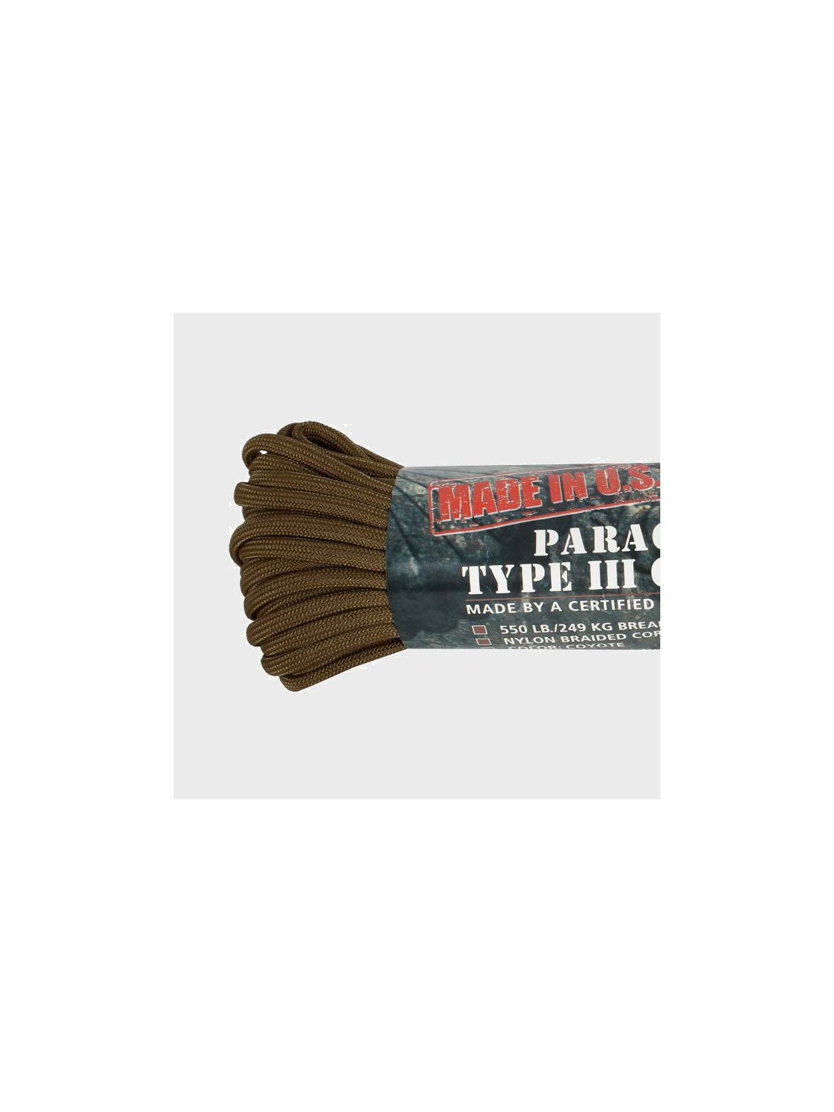 TEESAR LINKA SPADOCHRONOWA SURVIVALOWA PARACORD COYOTE