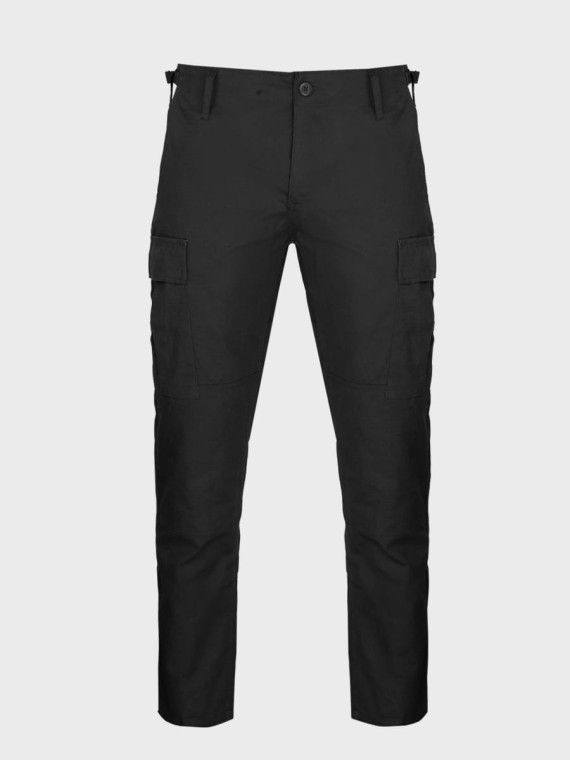 TEESAR SPODNIE WOJSKOWE BDU SLIM FIT RIPSTOP CZARNE XXL
