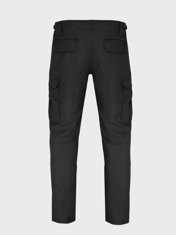 TEESAR SPODNIE WOJSKOWE BDU SLIM FIT RIPSTOP CZARNE XXL