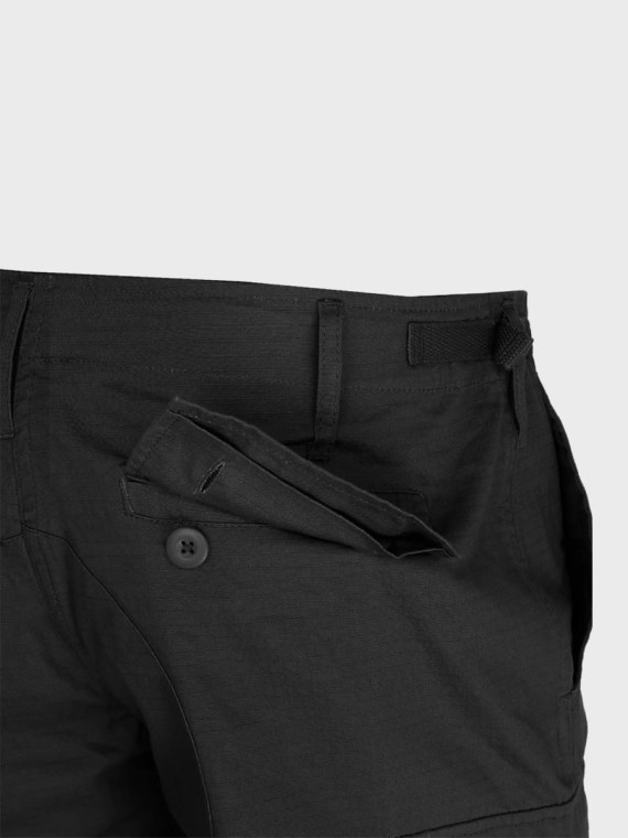 TEESAR SPODNIE WOJSKOWE BDU SLIM FIT RIPSTOP CZARNE XXL