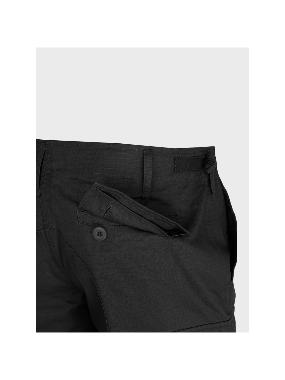 TEESAR SPODNIE WOJSKOWE BDU SLIM FIT RIPSTOP CZARNE XXL