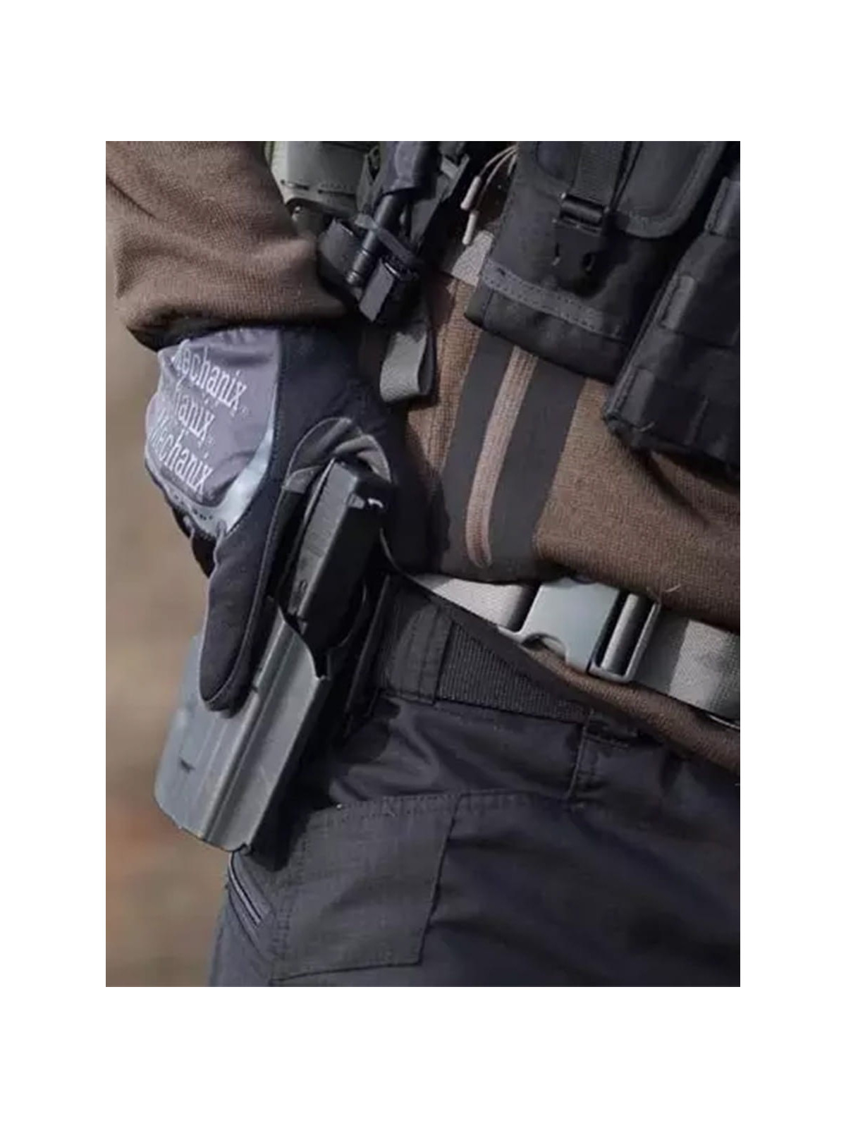 FMA Kabura na pistolet uniwersalna SLG5 brązowa