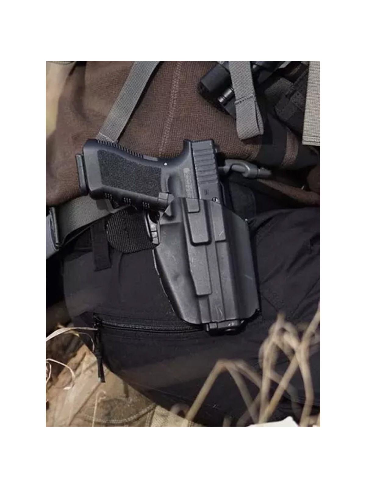 FMA Kabura na pistolet uniwersalna SLG5 brązowa