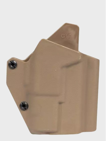 FMA Kabura kompozytowa do replik Glock G17 z oświetleniem taktycznym brązowa