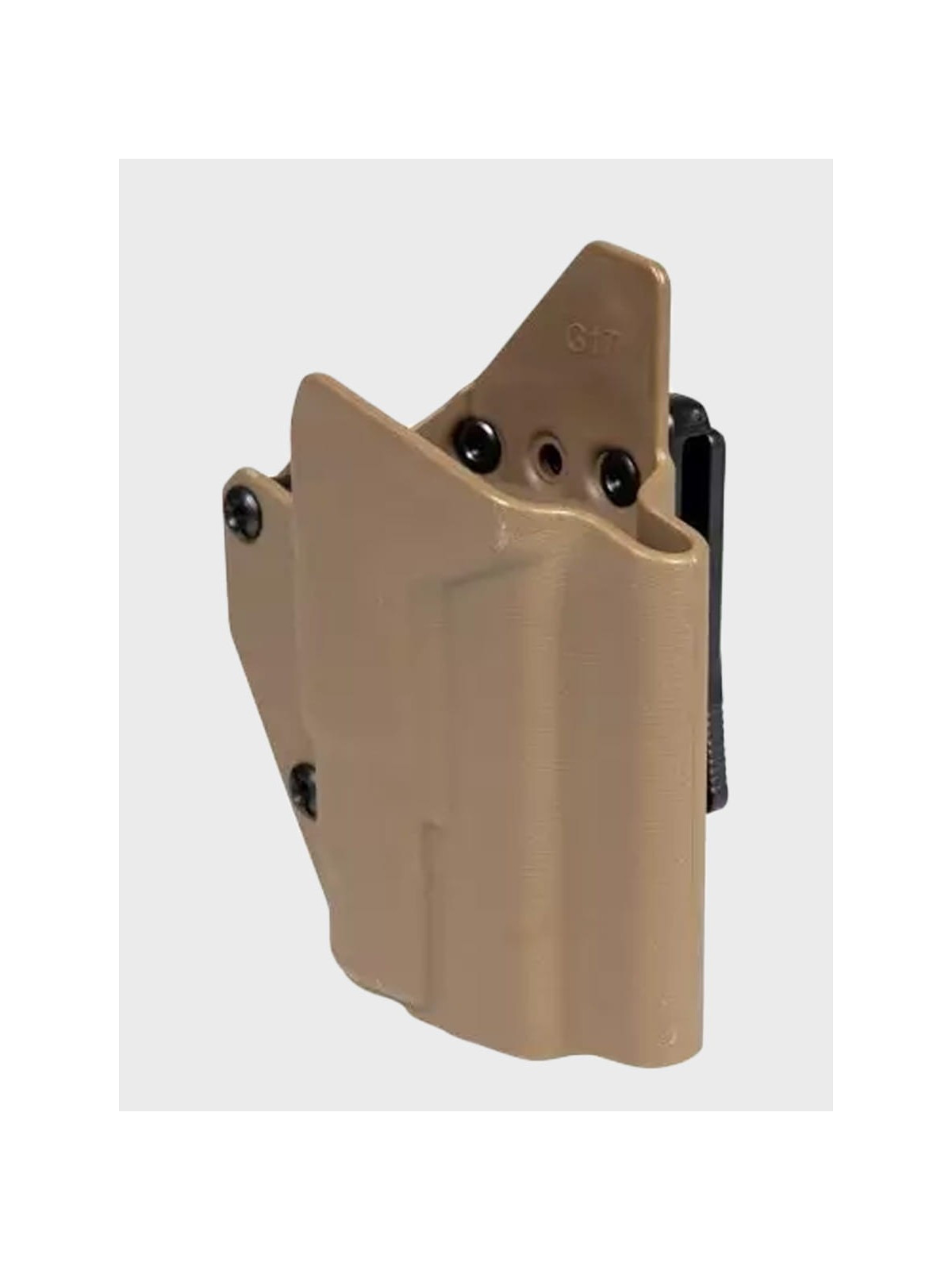 FMA Kabura kompozytowa do replik Glock G17 z oświetleniem taktycznym brązowa