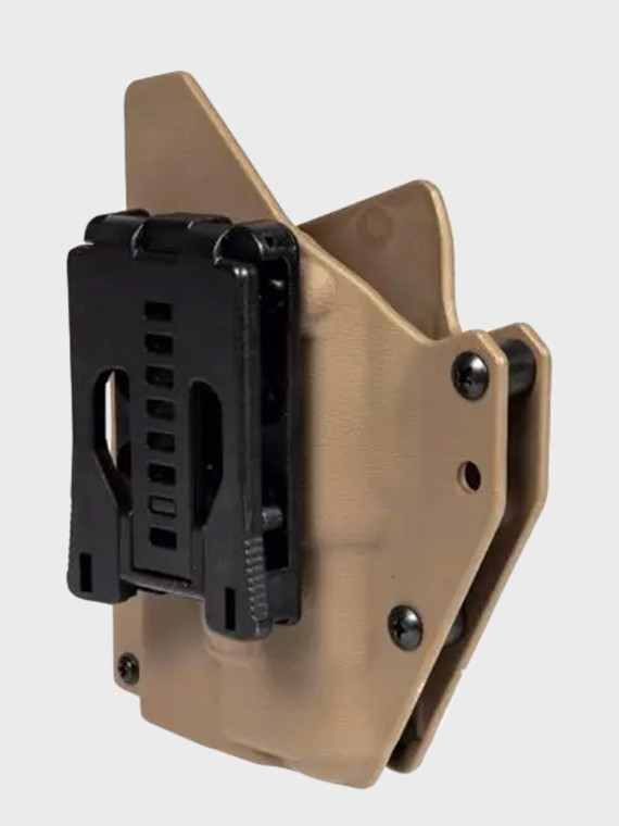FMA Kabura kompozytowa do replik Glock G17 z oświetleniem taktycznym brązowa