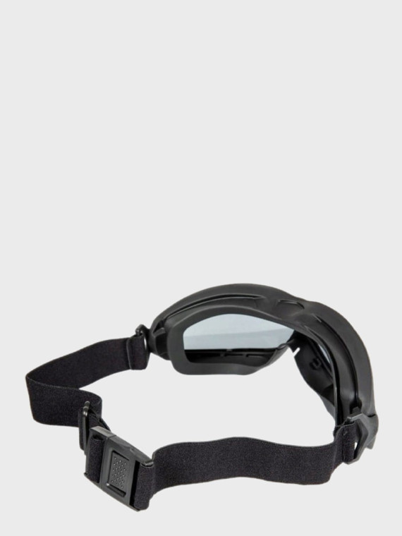 FMA Gogle Ochronne Spectra Dual Layer Zestaw Etui Przypięcie do Hełmu Ścierka Czarne