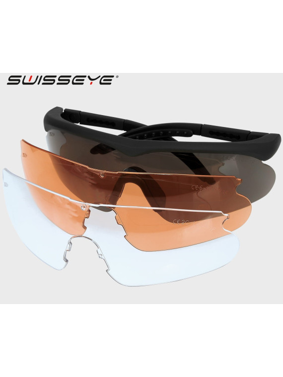 SWISSEYE OKULARY BALISTYCZNE RAPTOR CZARNE