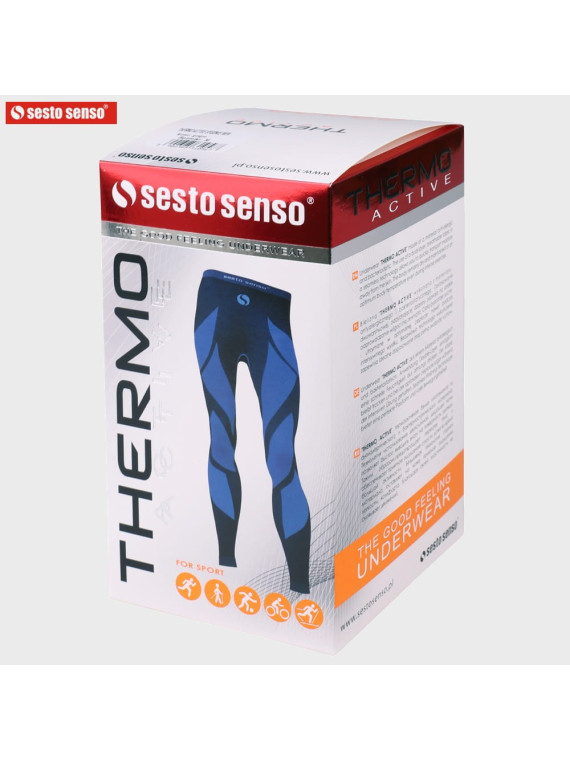 SESTO SENSO SPODNIE TERMOAKTYWNE MĘSKIE THERMO ACTIVE GRANAT XL