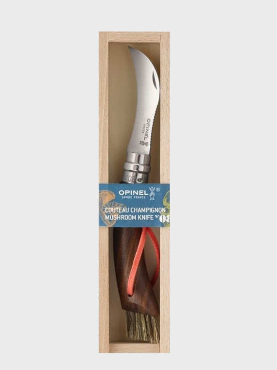 OPINEL Nóż składany no 8 Inox Mushroom do zbierania grzybów w pudełku
