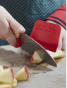 OPINEL Zestaw kuchenny dla dzieci nóż obieraczka osłona na palce Le Petit Chef czerwony
