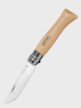 OPINEL NÓŻ SKŁADANY SCYZORYK DREWNIANY No. 7 INOX blister