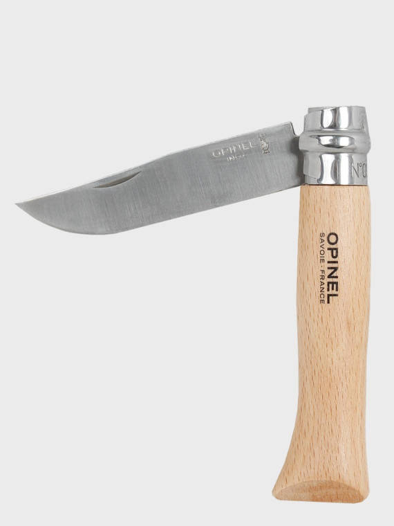 OPINEL NÓŻ SKŁADANY SCYZORYK DREWNIANY No. 7 INOX blister