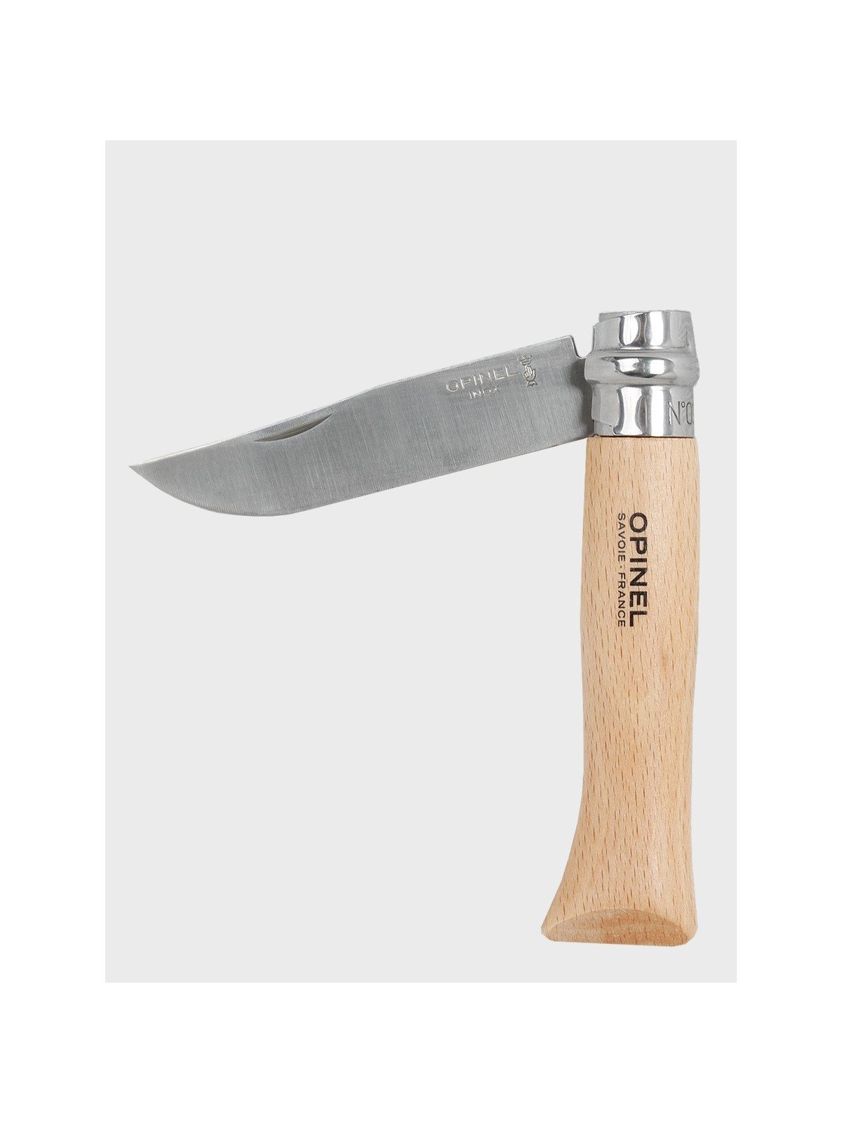 OPINEL NÓŻ SKŁADANY SCYZORYK DREWNIANY No. 7 INOX blister