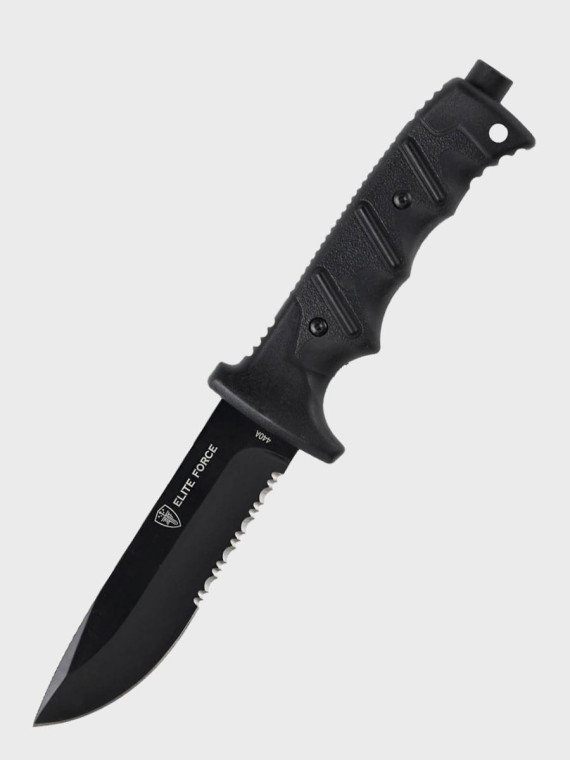 ELITE FORCE Nóż taktyczny wojskowy EF 703 Kit spear point czarny