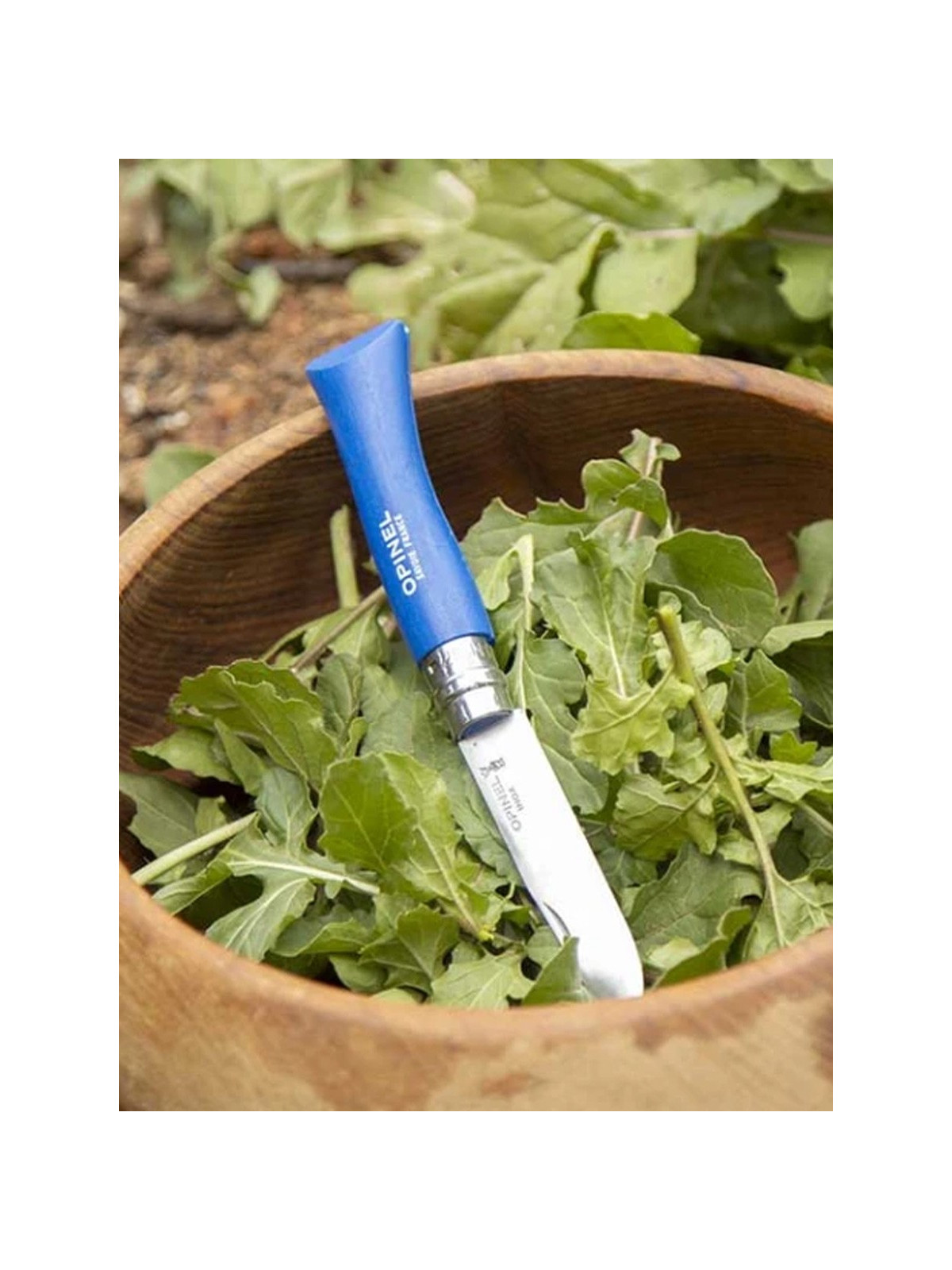 OPINEL Nóż składany scyzoryk drewniany dla dzieci My First 07 Niebieski Blister